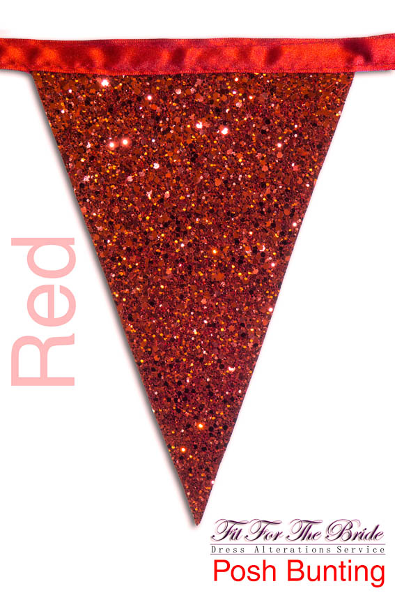 Posh Bunting - Red